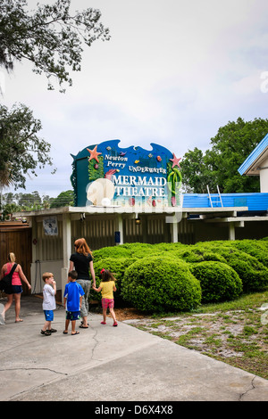The Mermaid Theater at the Weeki Wachee Springs Attraction in Florida