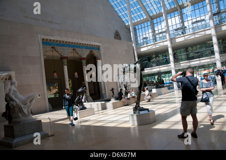 Charles Engelhard Court in the American Wing of the Metropolitan Museum of Art, (Met) New York City USA Stock Photo