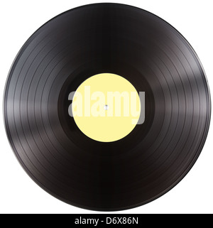 vinyl record disc isolated with clipping path included Stock Photo