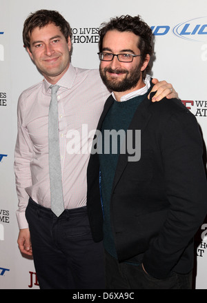 Mark Duplass, Jay Duplass attending the premiere of 'Togetherness