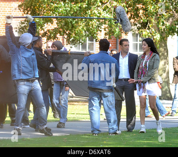 Salman Khan and Katrina Kaif Bollywood film 'Ek Tha Tiger' being shot on location at Trinity College. Dublin, Ireland - Stock Photo