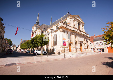 Eglise Notre dame de l'Assumption in the town of Richelieu. Stock Photo