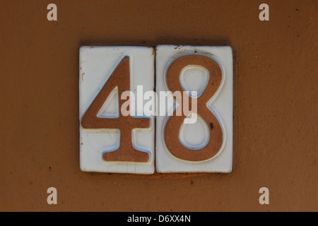 T48 ile numbered (door number) Stock Photo