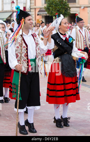 Traditional fiesta at Villaviciosa in Asturias, Northern Spain Stock Photo