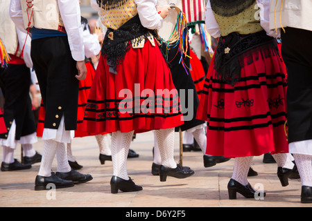 Traditional fiesta at Villaviciosa in Asturias, Northern Spain Stock Photo