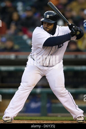 Detroit Tigers' Prince Fielder (28) celebrates his two-run home run ...