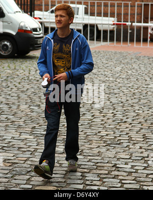 Sam Ashton 'Coronation Street' cast arriving at the Granada studios in Manchester Manchester, England - 09.09.11 Stock Photo