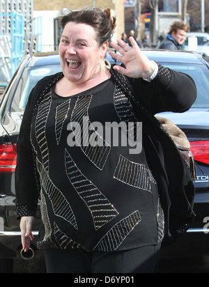 Mary Byrne outside the ITV Studios London, England - 05.03.12 Stock Photo