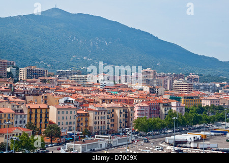 Ajaccio, capital city of the island of Corsica, was the birthplace of Napoleon Bonaparte Stock Photo