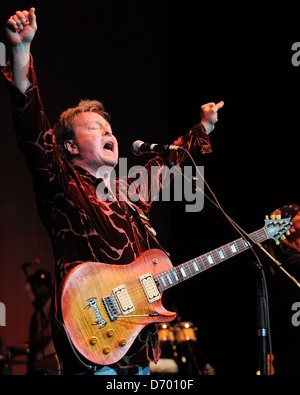 Rick Derringer performs during Hippiefest 2011 at the Seminole Hard Rock Hotel and Casino Hollywood, Florida - 28.08.11 Stock Photo