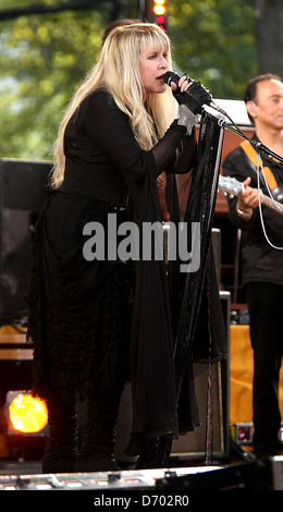 Stevie Nicks performs in Central Park as part of ABC's 'Good Morning America' Summer Concert Series New York City, USA - Stock Photo