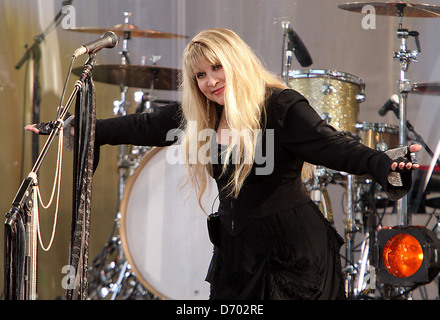 Stevie Nicks performs in Central Park as part of ABC's 'Good Morning America' Summer Concert Series New York City, USA - Stock Photo