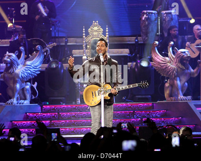 Romeo Santos performing live in concert at Madison Square Garden New York City, USA - 23.02.12 Stock Photo