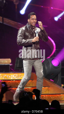 Romeo Santos performing live in concert at Madison Square Garden New York City, USA - 23.02.12 Stock Photo