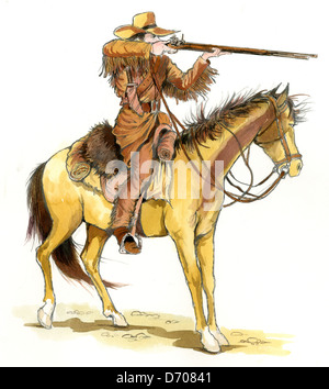 Cowboy Stock Rifle cowboy with rifle Stock Photo - Alamy