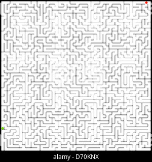 illustration of perfect maze Stock Photo - Alamy