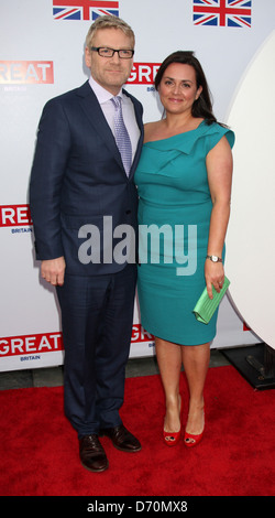 Kenneth Branagh and Lindsay Brunnock GREAT British Film Reception to honor the British nominees of The 84th Annual Academy Stock Photo