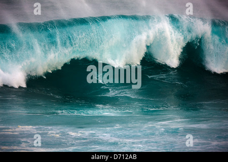 Tidal wave in the ocean, Hookipa Beach, Maui, Hawaii, USA Stock Photo