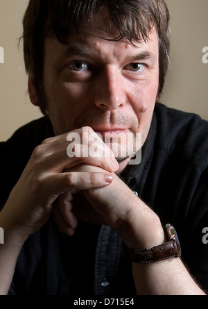 Scottish author Ian Rankin, at The Oxford Bar, Edinburgh, favoured by his fictional character Detective Inspector John Rebus. Stock Photo