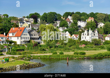 Stair quarter in Blankenese, Hamburg, Germany, Europe Stock Photo