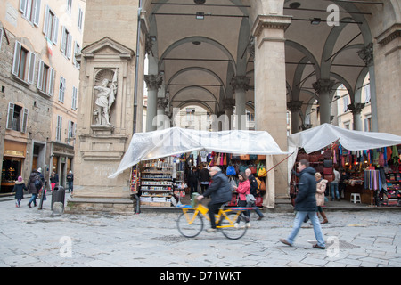 Mercato Nuovo - New Market, Florence; Italy Stock Photo