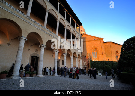 Italy, Tuscany, Pienza, Palazzo Piccolomini Stock Photo