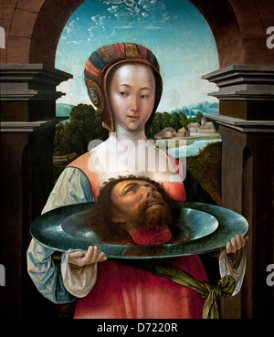Salome with the head of John the Baptist 1524 Jacob Cornelisz van Oostsanen 1472 - 1533 Dutch Netherlands Stock Photo