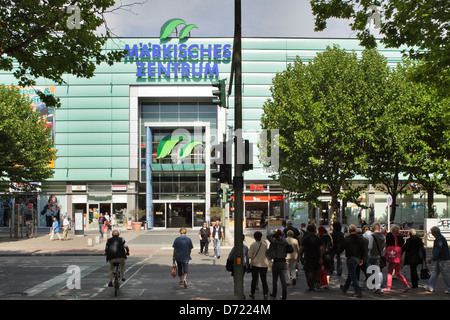 Berlin, Germany, pedestrians and shopping arcade Maerkisches center Stock Photo