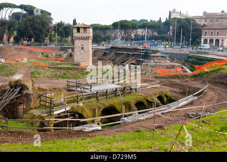 The Circus Maximus in Rome, location for chariot racing and other sports in ancient Rome Stock Photo