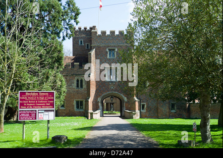 Buckden Towers, Buckden village, Cambridgeshire; England, UK Stock ...