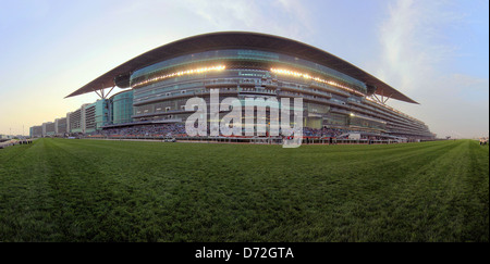 Dubai, United Arab Emirates, tribune on the Meydan Racecourse Stock Photo