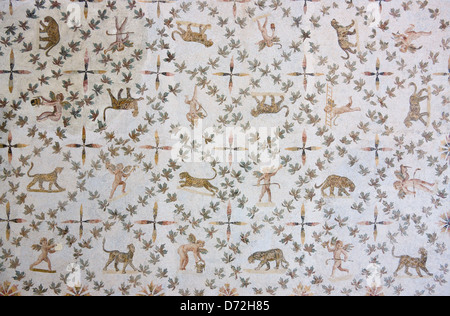 Mosaic in El Djem Museum, Tunisia Stock Photo