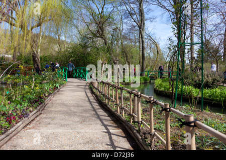 Gardens of the house of Monet, Giverny, Haute Normandie, France Stock Photo