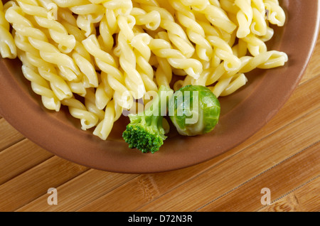 delicious macaroni pasta with vegetableon Stock Photo