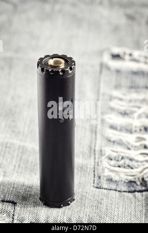 electronic cigarette battery holder ,close up Stock Photo