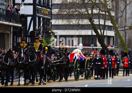 Funeral of Baroness Margaret Thatcher Stock Photo