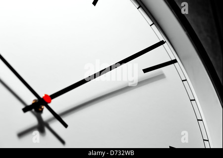 Dial office wall clock in a classic style, close-up Stock Photo