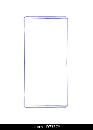 Glass blocks isolated against a white background Stock Photo
