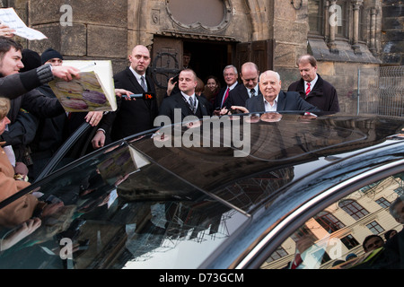 Leipzig, Germany, Mikhail Gorbachev, former President of the USSR and Nobel Peace Prize Stock Photo