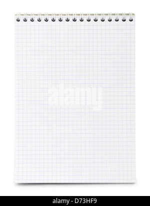 Paper notepad on white isolate background Stock Photo
