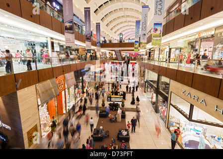 View of busy Dubai Mall in United Arab Emirates UAE Stock Photo