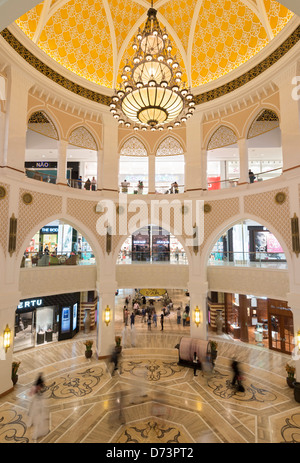 View of The Souk atrium at Dubai Mall in United Arab Emirates UAE Stock Photo