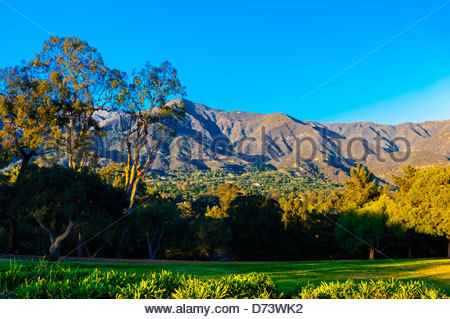 View Of The Santa Ynez Mountains Montecito Santa Barbara California D73wk2 