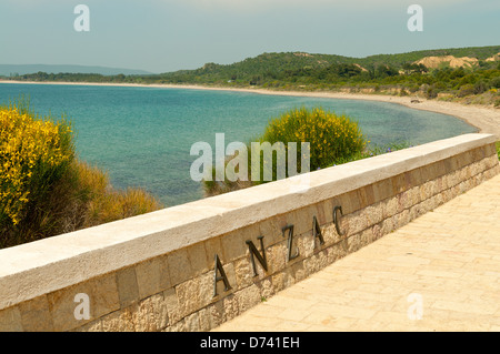 Anzac Cove, Gallipoli, Turkey Stock Photo