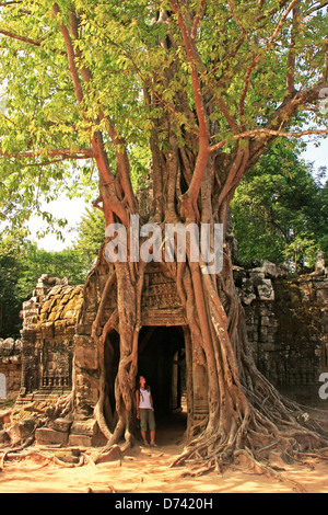 Ta Som temple, Angkor area, Siem Reap, Cambodia Stock Photo