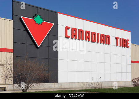 Canadian Tire Store Sign Stock Photo