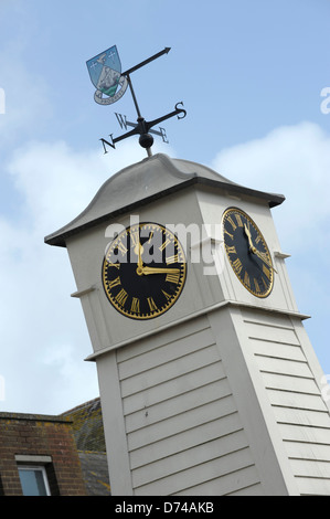 Town centre clock tower, Littlehampton, West Sussex Stock Photo