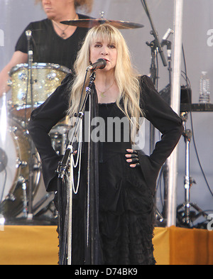 Stevie Nicks performs in Central Park as part of ABC's 'Good Morning America' Summer Concert Series New York City, USA - Stock Photo