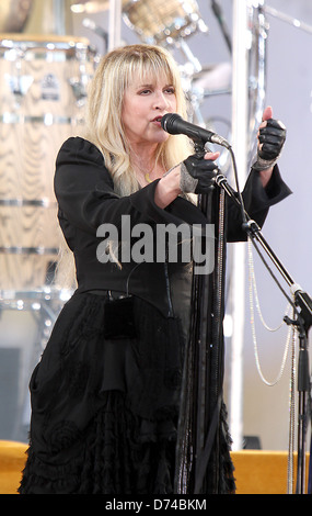 Stevie Nicks performs in Central Park as part of ABC's 'Good Morning America' Summer Concert Series New York City, USA - Stock Photo