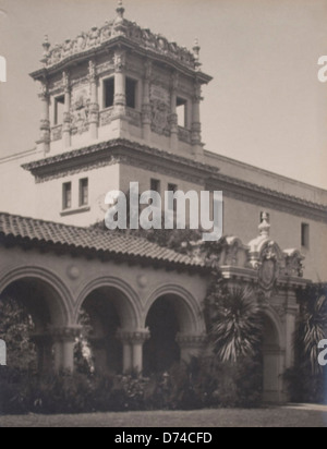 Colonade to Foreign Arts Building (Panama-California Exposition) Stock Photo